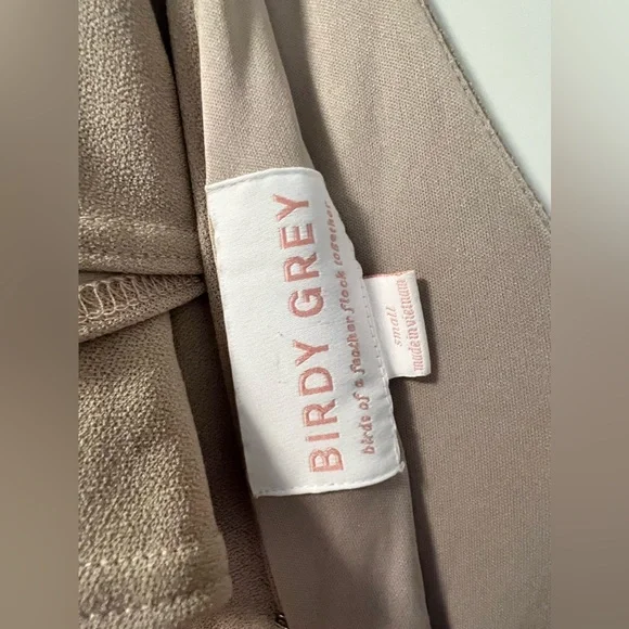 Birdy Grey Hannah Bridesmaid Dress In Taupe Crepe - Picture 5 of 5